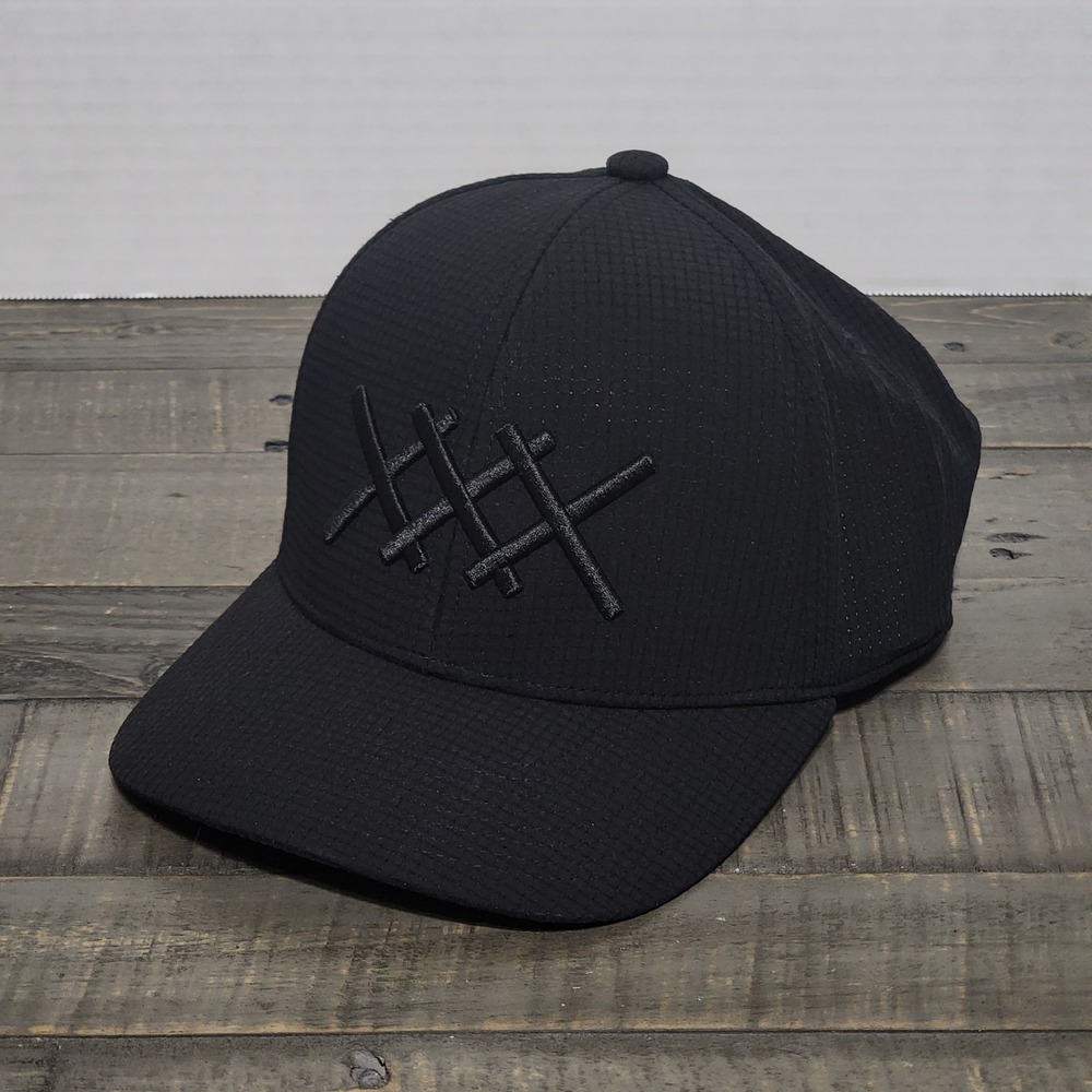 Rhone XXX Golf Logo Hat Adult Black Adjustable‎ Strapback Performance Cap
